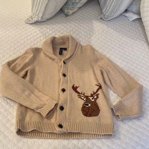 Reindeer Cardigan Sweater